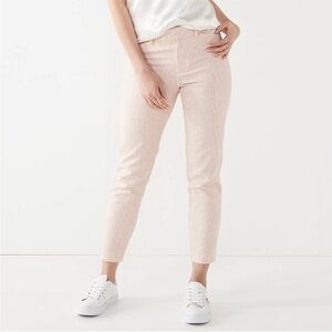Nine West Pink Slim Ankle Pants